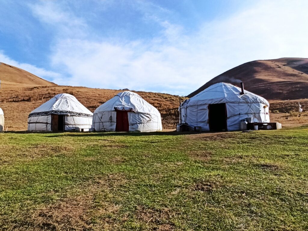 The first yurt camp