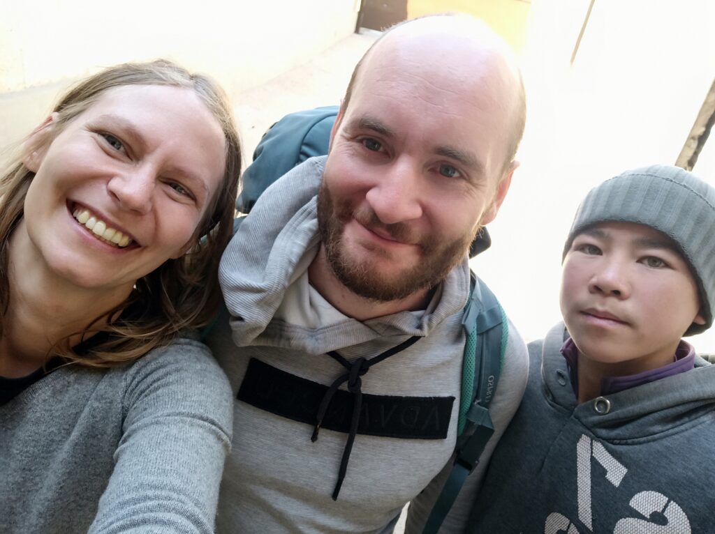 Our guide and us after the tour